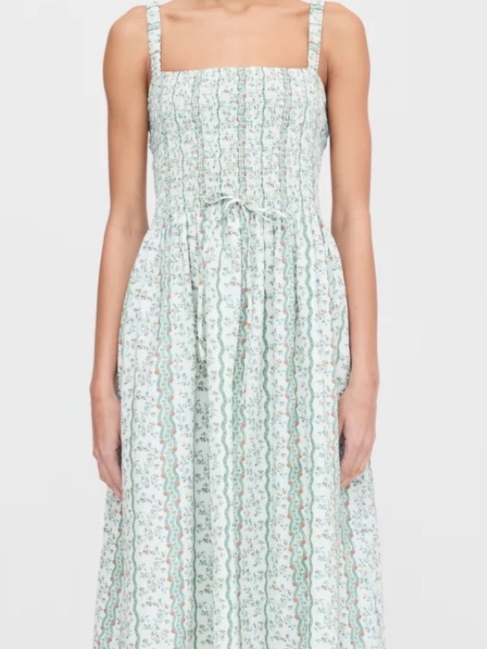Hill House Home The Anita Nap Dress - Green Provence Floral - Picture 5 of 5